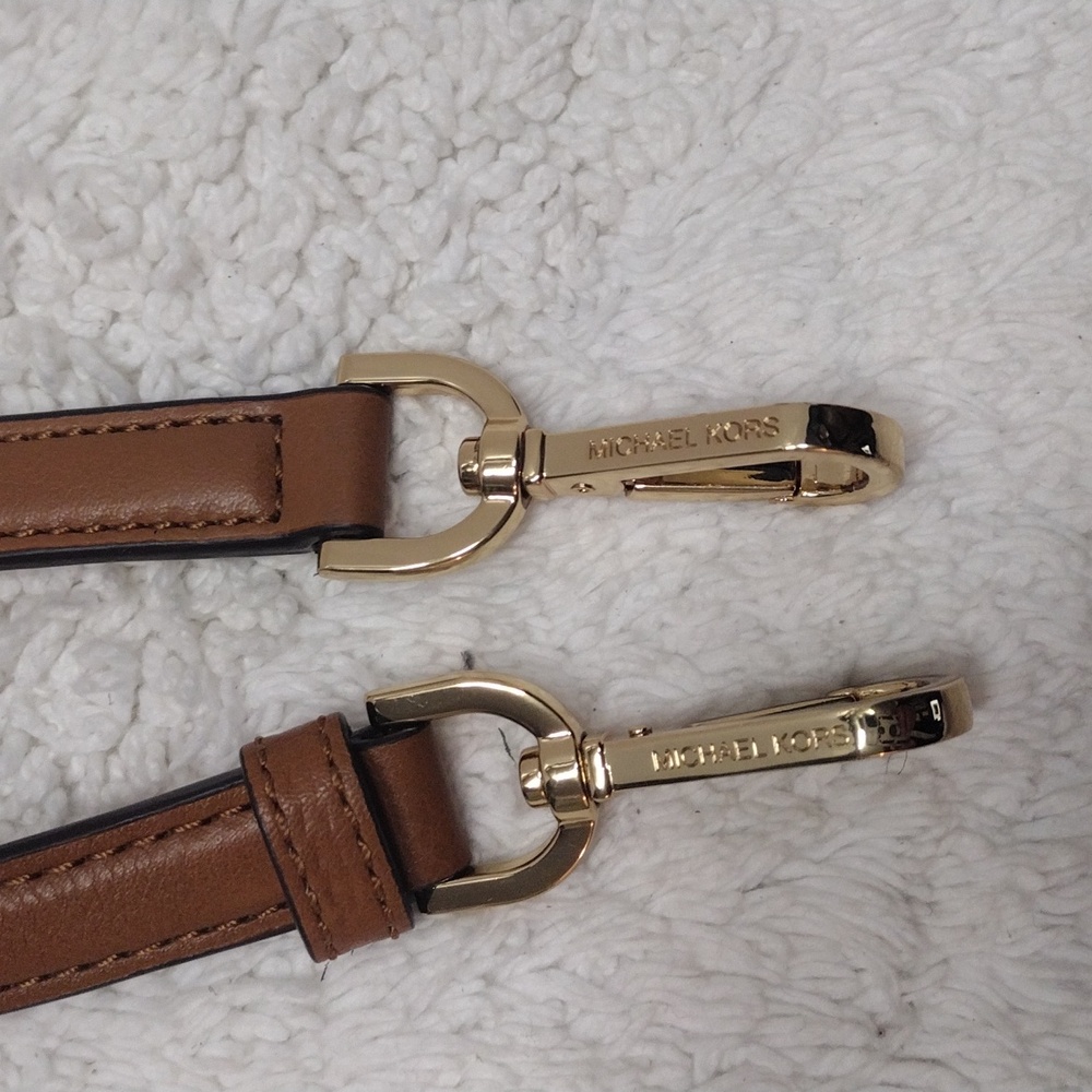 Michael Kors Brown 5 Eyelets Adjustable 38 1/2"- 43 1/4" Long x 5/8" Wide #99-31 - Picture 10 of 16